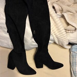 Chic Black Over the Knee Boots